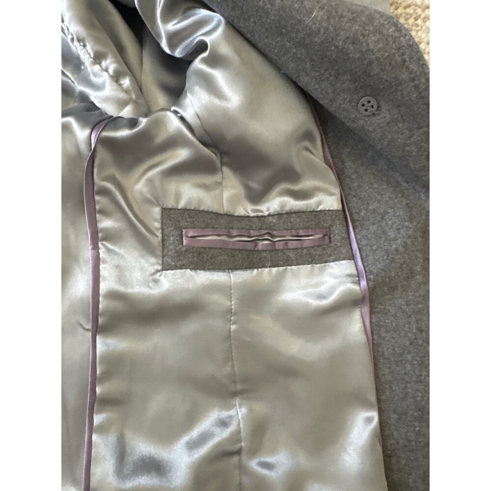 Calvin Klein Wool Blend Belted Wrap Coat – Gray – Size Medium - Picture 12 of 12